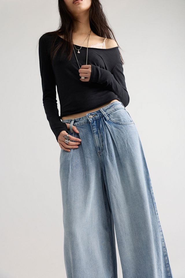 Jeans Trouser Slouchy Plissés LQD Lee #1