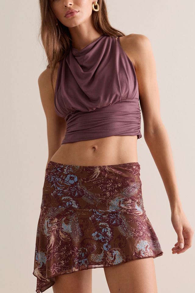 Motel Velanie Mini Slip Skirt #1
