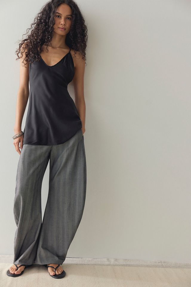 slim fit dress slacks THE JENNIE CHOCOLATE SUEDE – Blankens main image 0
