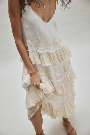 Robe midi à volants Nigel Preston
