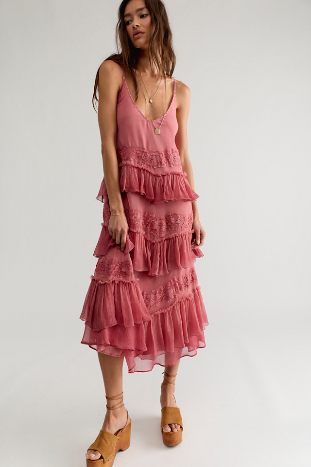 Nigel Preston Tiered Midi Dress