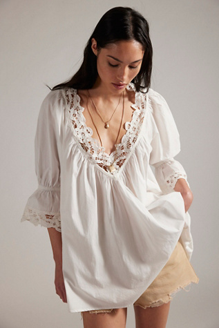 Sammi Tunic by Free People in White, Size: L