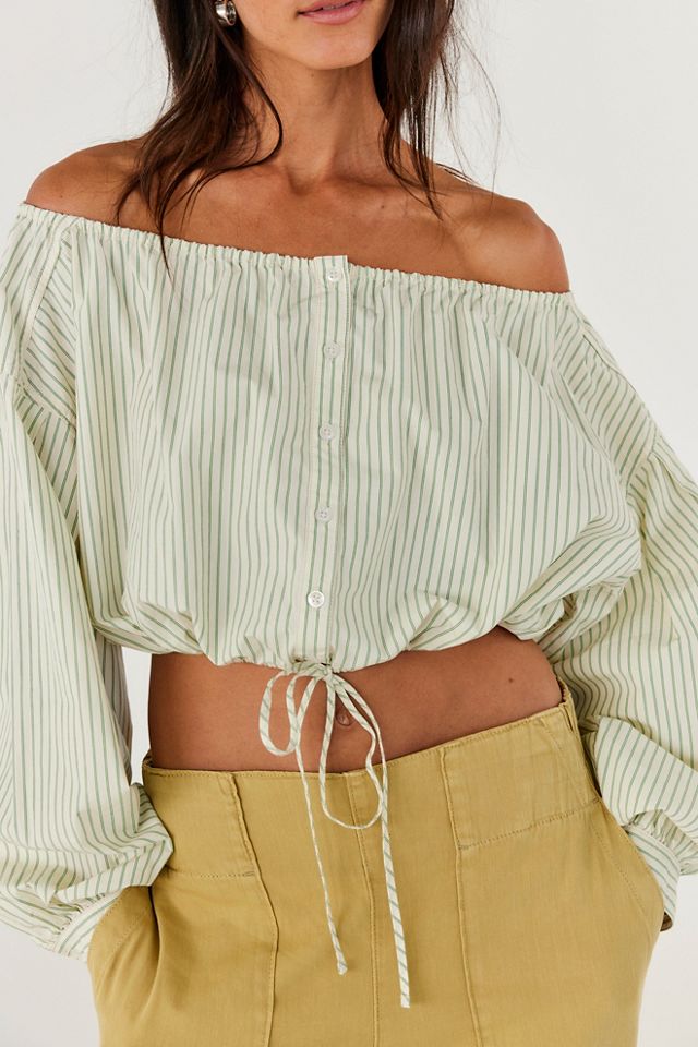 We The Free Antiqua Off-The-Shoulder Crop Top #2