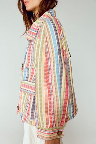 Jojo Beach Funnel-Neck Jacket by Free People, Size: XL