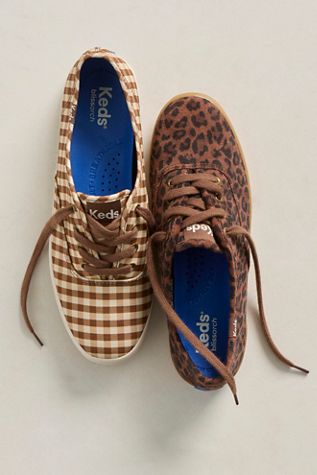 Keds for FP Champion Buffalo Plaid Lace-Up Sneakers