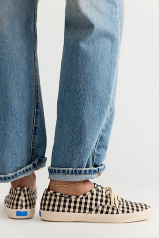 Женские кроссовки Keds Champion Buffalo Plaid Lace-Up, цвет: Чёрный — фото 4