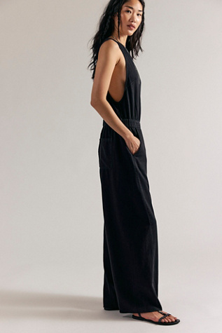 We The Free Margo Jumpsuit at Free People in Moonless, Size: Small