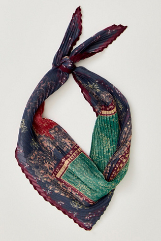Женские аксессуары Free People Pleated Printed Skinny Bandana, цвет: С принтом, вариант 1 — фото 4