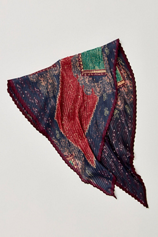 Женские аксессуары Free People Pleated Printed Skinny Bandana, цвет: С принтом, вариант 1 — фото 3