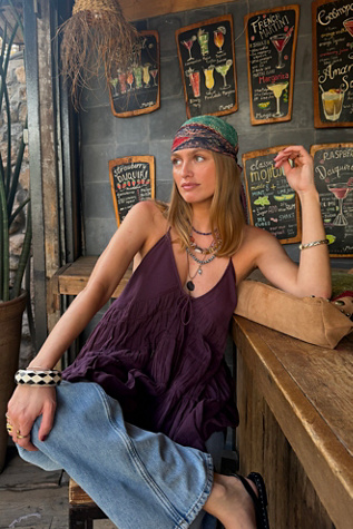 Женские аксессуары Free People Pleated Printed Skinny Bandana, цвет: С принтом, вариант 1 — фото 5