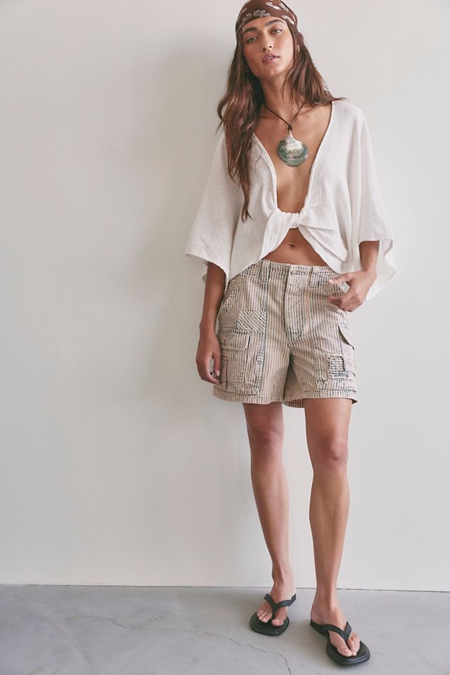 We The Free Day Dreamer Railroad Cargo Shorts #3