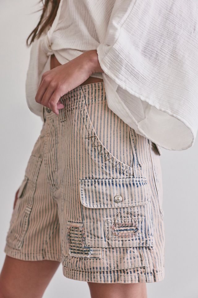 We The Free Day Dreamer Railroad Cargo Shorts #4