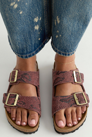 Birkenstock Arizona Snake-Print Sandals
