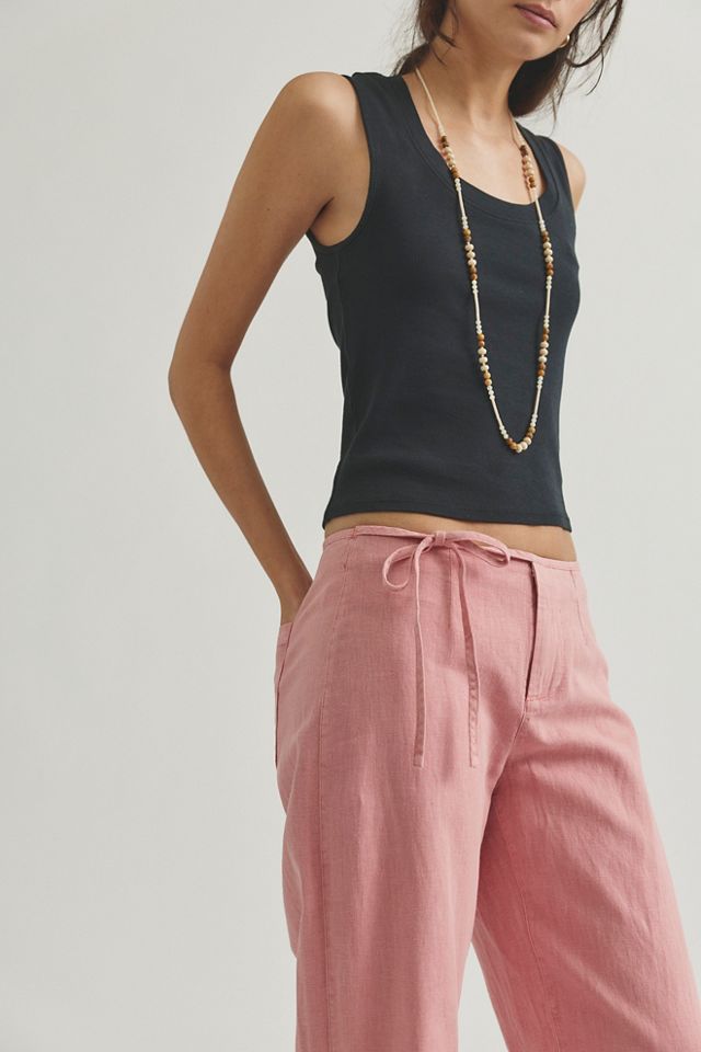 Amelia Solid Tie Trousers #2