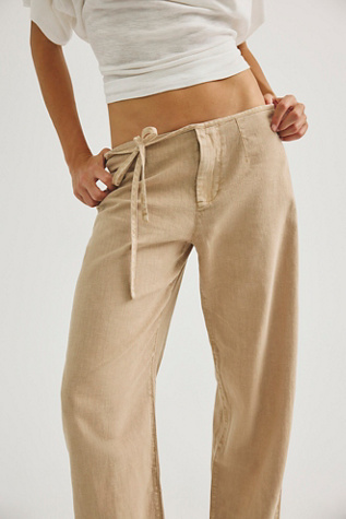 Amelia Solid Tie Trousers