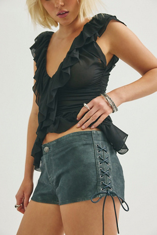 We The Free Sun Siren Vegan Suede Micro Shorts