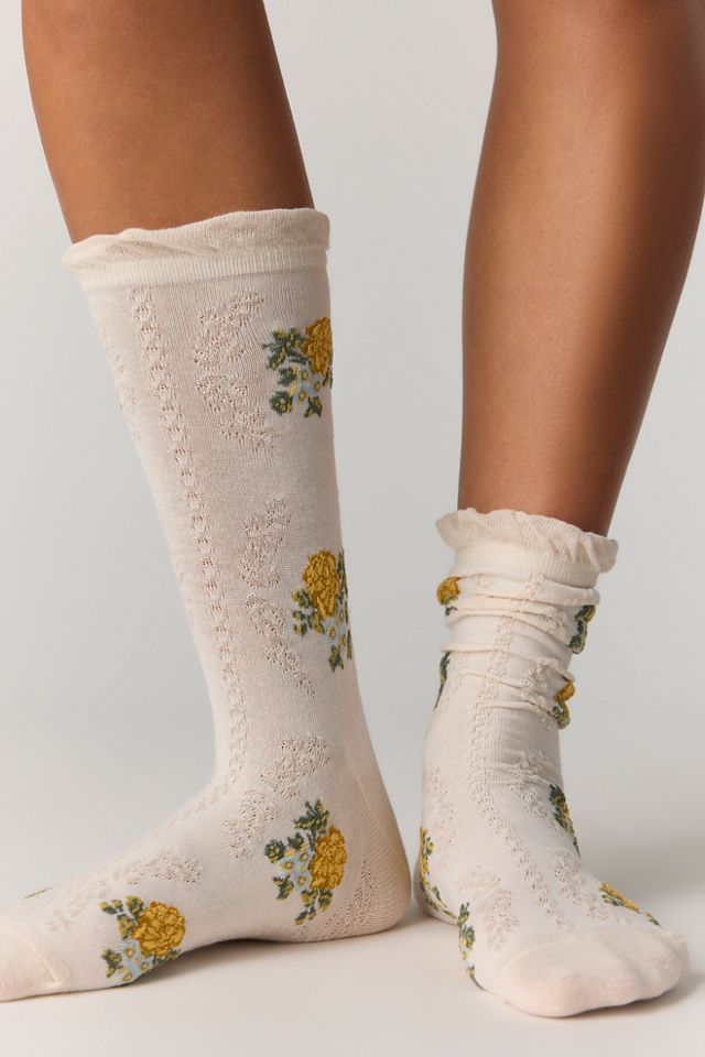 Wildflower Trouser Socks #1
