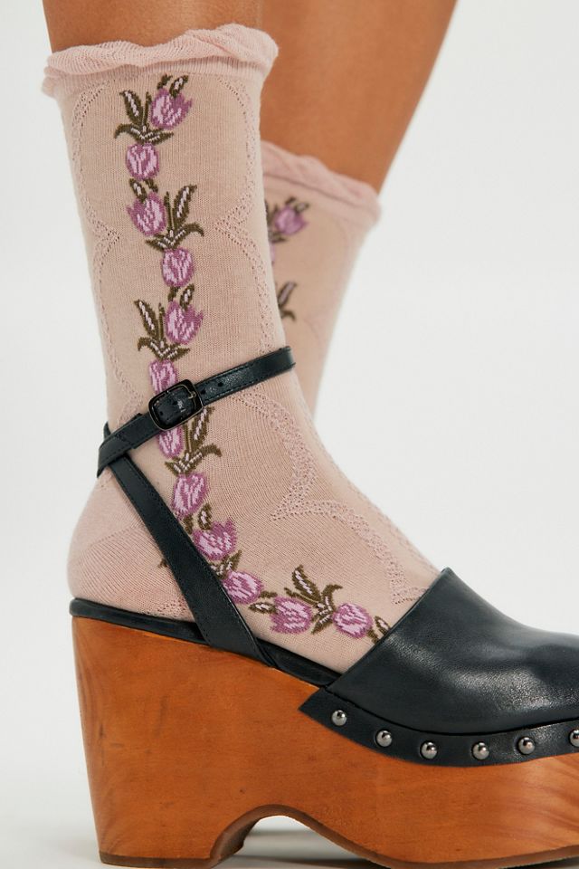 Chaussettes mi-mollet Wildflower #1