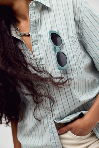 Женские солнцезащитные очки I SEA Marley Polarized Sunglasses, цвет: Шалфейный / Дымчатый — фото 6