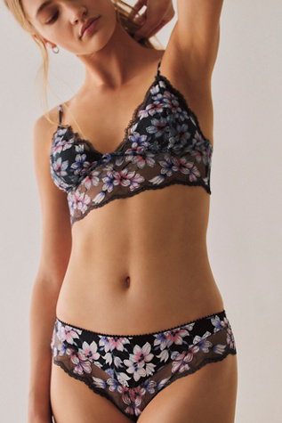 Printed Lace Undies by Intimately at Free People in Black, Size: M