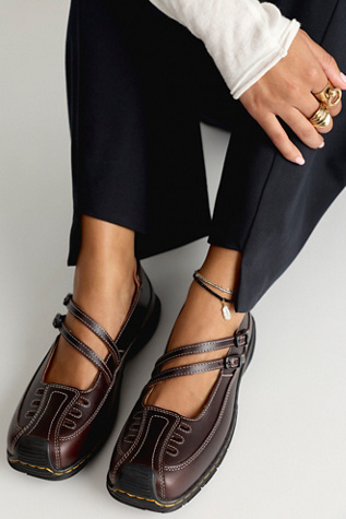Dr. Martens Aurix Satin Finish Leather Mary Janes by Free People