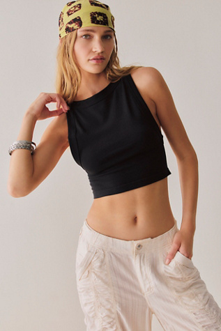 Женский топ Intimately Simply Soft Low-Arm Crop Top, цвет: Чёрный — фото 4