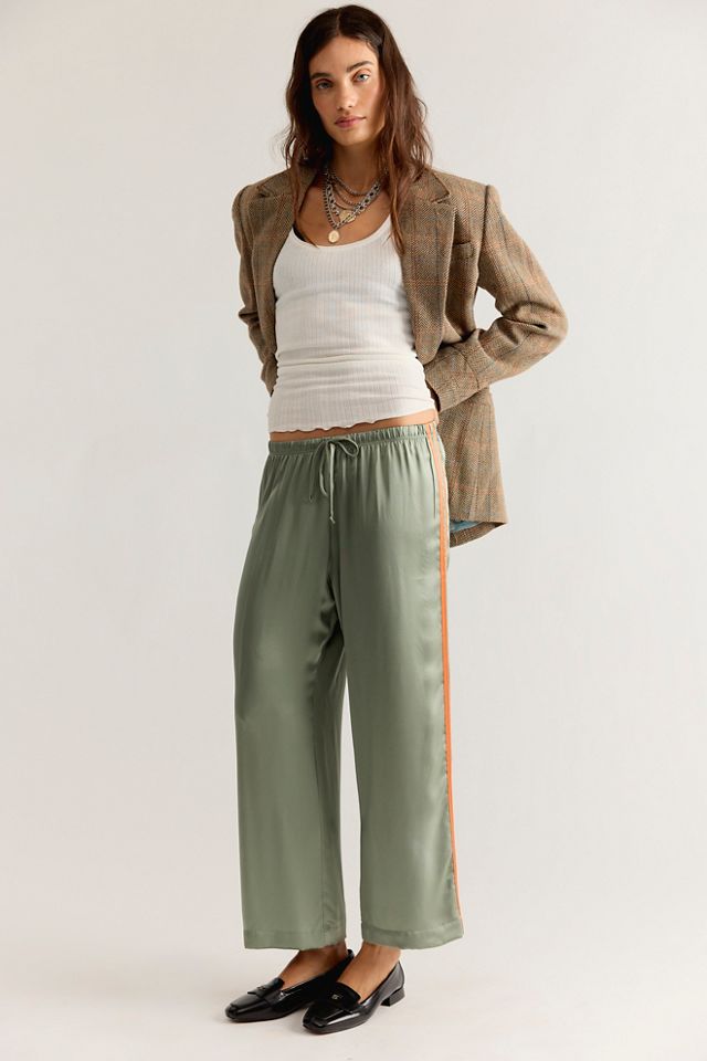 DONNI. Pantalon Court à Rayures en Soie #3