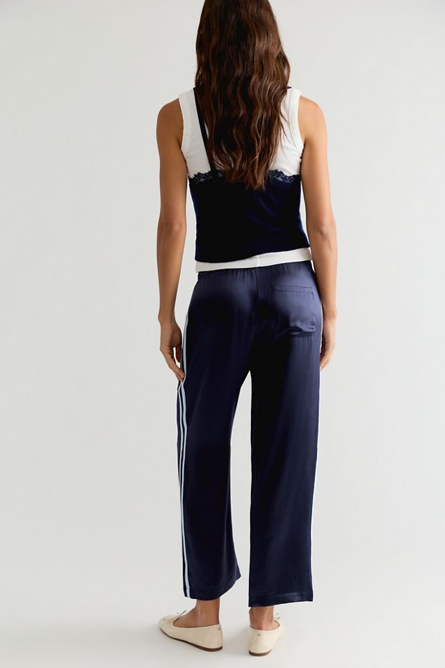 DONNI. The Silk Stripe Crop Pants #1