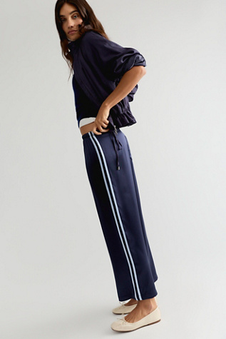 DONNI. The Silk Stripe Crop Pants