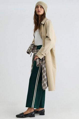 DONNI. The Silk Stripe Crop Pants