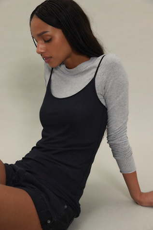 Air Sign Cami by Intimately at Free People in Black, Size: XS