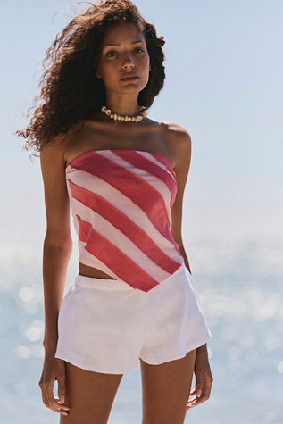 Miami Micro Shorts by free-est at Free People in Clean Ivory, Size: XL