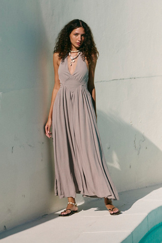 Heavenly Maxi Dress by free-est at Free People in Grey, Size: L