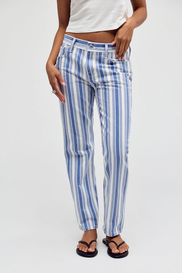 Citizens Of Humanity Anissa Striped Straight Leg Jeans #3