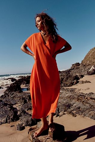 free people short sleeve maxi dress Free People Women's Courtside Crush Maxi Dress - Black Combo