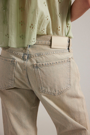 Citizens of Humanity Exclusive Nora Trouser Leg Jeans at Free People in Tan, Size: 27