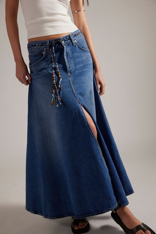 Citizens of Humanity Exclusive Fluid Maxi Skirt | Free People