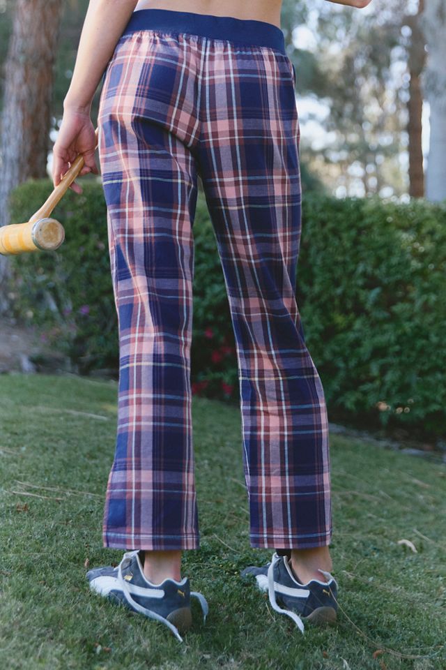 Plaid In Play Crop Flares #2