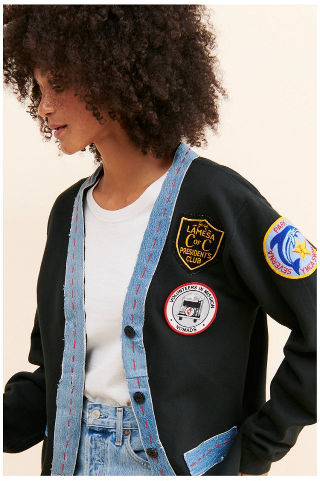 Riley Vintage One-of-A-Kind Patchwork Denim Cardigan #3