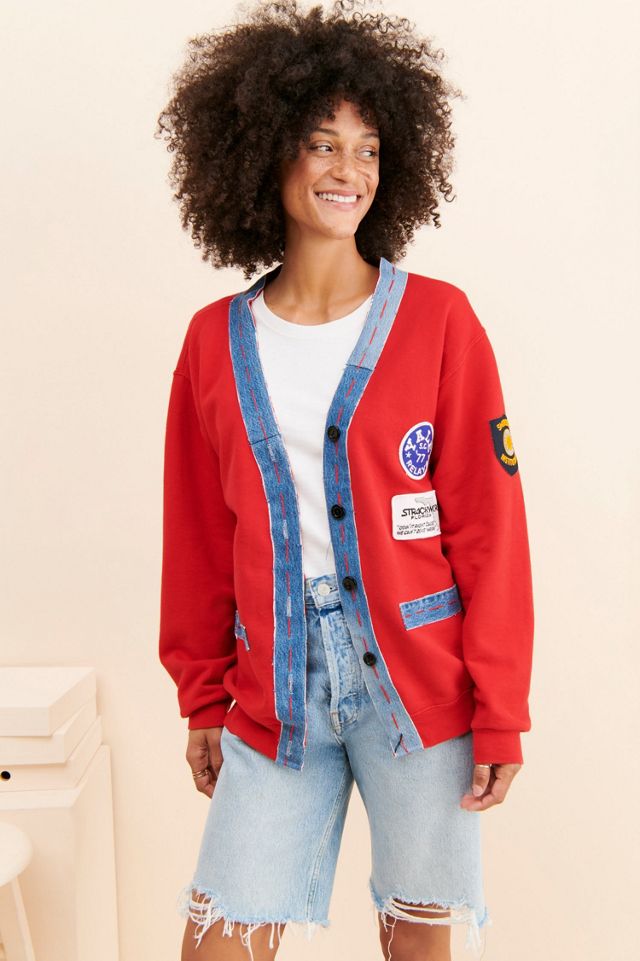 Riley Vintage One-of-A-Kind Patchwork Denim Cardigan #2