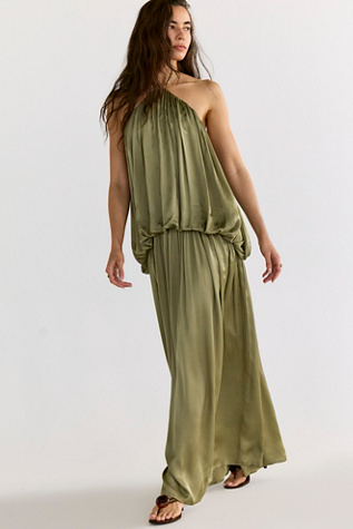 THIRD FORM Dreamt Halter Maxi Dress at Free People in Green, Size: US 6