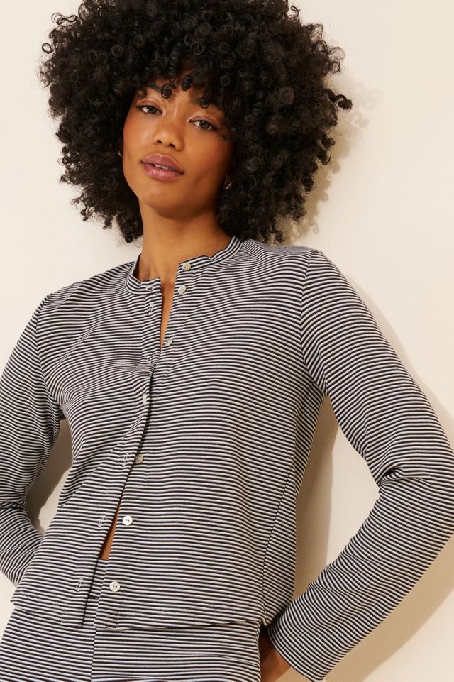 Nuuly x Donni Baby Stripe Rib Cardigan #4