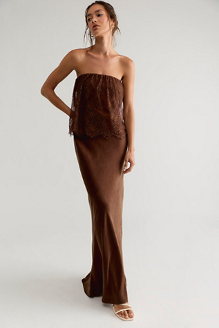 THIRD FORM Visions Strapless Maxi Dress
