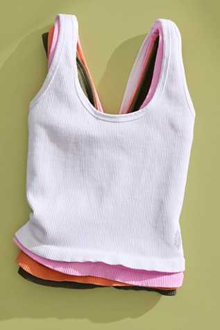 Happiness Runs Scoop Cami Top by FP Movement at Free People in White, Size: XS/S