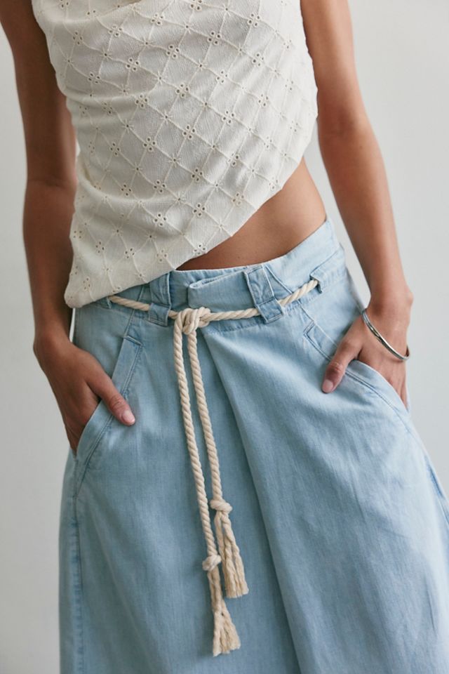 We The Free Harbor Wrap Wide Leg Jeans #3