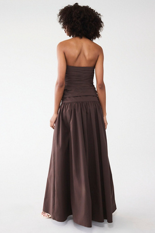 Женское платье Shona Joy Campbell Drop-Waist Maxi, цвет: Ristretto — фото 3