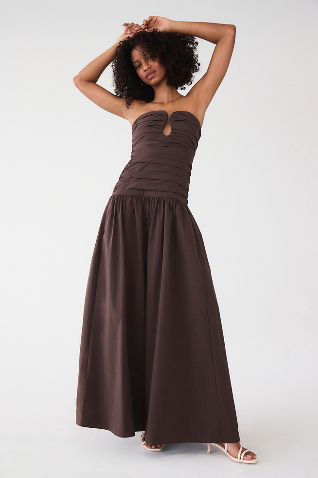 Shona Joy Campbell Drop-Waist Maxi Dress