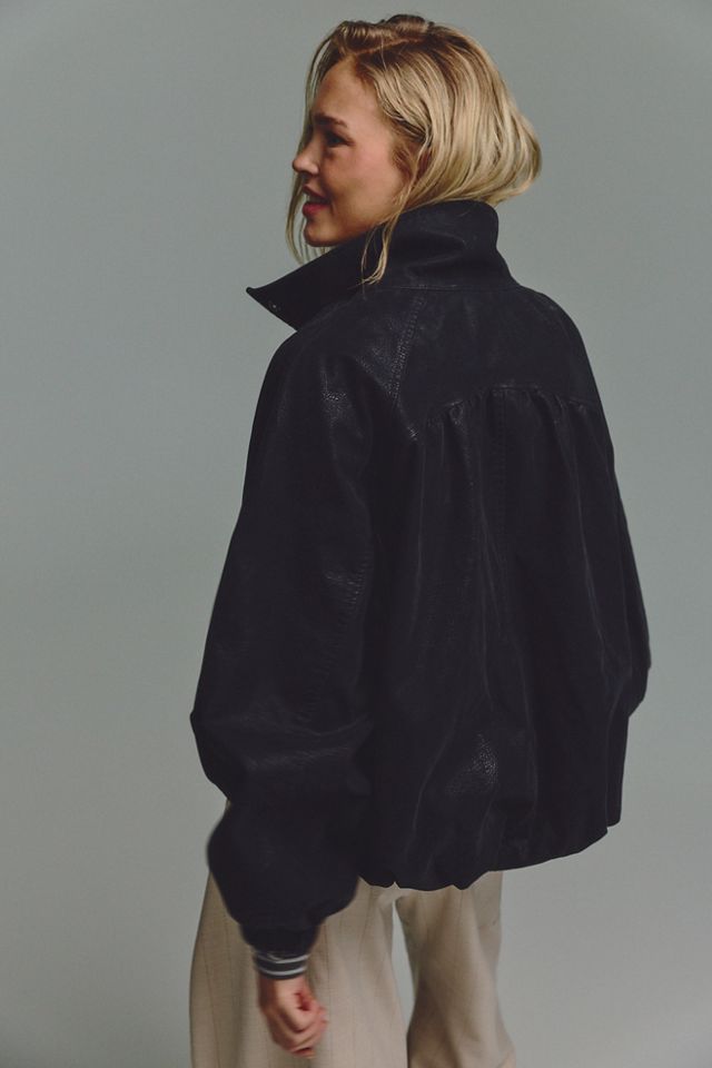 We The Free Chelsea Vegan Suede Funnel-Neck Jacket #1