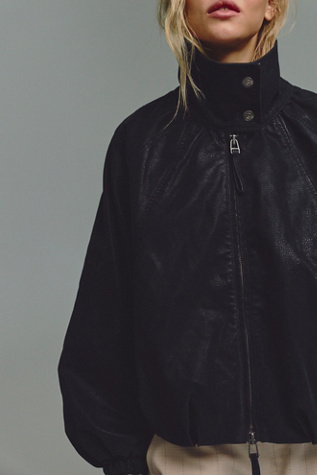We The Free Chelsea Vegan Suede Funnel-Neck Jacket