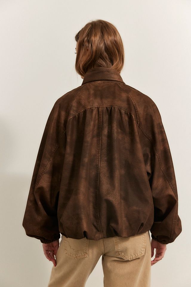 We The Free Chelsea Vegan Suede Funnel-Neck Jacket #1